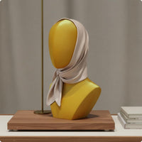 Velvet Mannequin Head Decorative Hat Hairpiece Stand Head Elegant Look for Boutique Sellers, Shop Owners