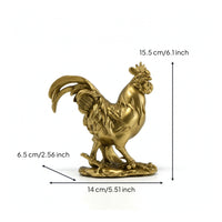Cockerel Figurine Decorative Table Sculpture Charming for Collectors