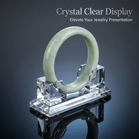 Bracelet Stand Jewelry Display, Transparent Lightweight Acrylic Bangle Holder, Shop and Dresser Top Organizer, Clear U-Shaped for Jewelers