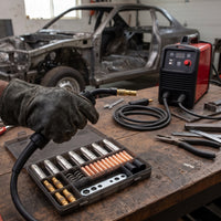24-Piece MIG/MAG Welding Torch Consumables Kit for MB15AK