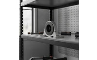 Rigid Bearing Bracket with Mounting Tabs Direct-Fit Bearing Support Bracket for Mechanics, Garage