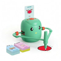 Drawing Robot with Cards Card-Guided Drawing Toy with Pens Doodle Bot Hands-on Painting Machine Educational for Children, Home