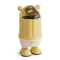 Cylindrical Cactus Trash Can Wastebasket Bin Indoor for Bedroom