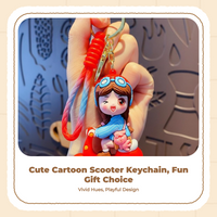 Electric Car Keychain, sturdy Metal decoration, Multi-Functional Backpack Accessory, Gift for Boys and Girls