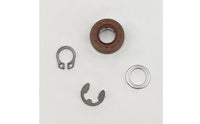 4 Pieces Oil Seal with Clips Nitrile Rubber Shaft Seal Kit Galvanized Retaining Clip Set for Mechanics
