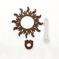 Sun Wall Planter Space-Saving Radiant Plant Shelf Natural Border for Living Room