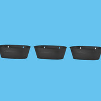 3 Pieces Oval Hanging Planters Modern Planters with Mounting Hooks Outdoor