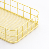 Storage Baskets for Office Desk and Bedroom Organization, Small Wire Design Made from Iron Material