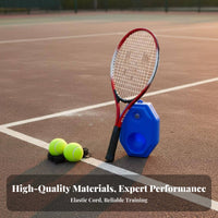 Solo Practice Set Untwisting Design Self Practice Tennis Set Fillable Base Practice Tool for Beginners, Students, Indoor, Fitness Exercise, Backyard