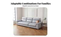 Straight Line Settee Light Luxury aesthetic configurable Seating Arrangement Modern Minimalist Design Sofa for Apartment Dwellers, Families, Small Spaces, Home