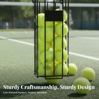 No Bending Required Tennis Ball Picker Press-down Picking Tennis Ball Hopper Large Capacity for Coaches, Athletes, Practice