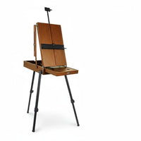 Multifunctional Aluminum Easel Box Lightweight Portable Easel Box Foldable Adjustable for Artists, Outdoor Sketching, Travel, Studio