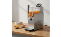 Automatic Cleaning Slush and Soft Serve Machine Multi Function Slush Machine Small Size Soft Serve Ice Cream Creator Stainless Steel for Home, Party