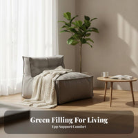Minimalist Design Upholstered Floor Block adaptable Configuration configurable Sofa Small Space accommodating Living Room Furniture puffyLike Comfort for Apartment Dwellers, Homeowners, Young Adults, Lounge Area