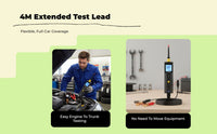 Automotive Circuit Tester, Digital Electric Potential Tester, Multifunctional Electronic Diagnostic Tool for Car Repair with LCD Display, Overload Protection