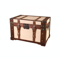 Wooden Storage Box Traditional Storage Chest with Hinged Lid Sturdy Box with Hinged Lid for Shelf Decor