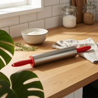 Stainless Steel Rolling Roller Long-Lasting Kitchen Tool Brushed Finish