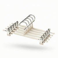 Double Layer Hanger with Clips Anti-Slip for Closet, Laundry Room