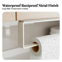Under-Shelf Paper Towel Rack no-drillNo-Cost Installation for Pantry, Office, Renters