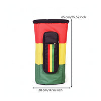African Drum Bag Padded Drum Bag with Pocket Reggae-Style for Drummers, Rehearsal