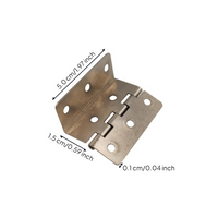 Adjustable Folding Lock Hinge for Cabinets, Triple Fold