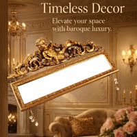 Vintage Photo Frame for Home Decoration with Ornate Baroque Design, Double Picture in Resin for Wall or Table Display