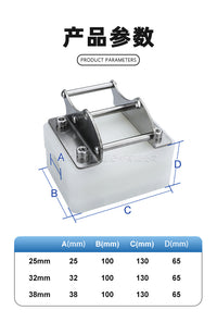 316 Stainless Steel Marine Fishing Rod Holder with Integrated Base