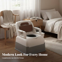Bedside Potty Chair With Armrests Portable Toilet Sturdy and Stable Easy to Clean for Post-Surgery Patients, Attentiongivers