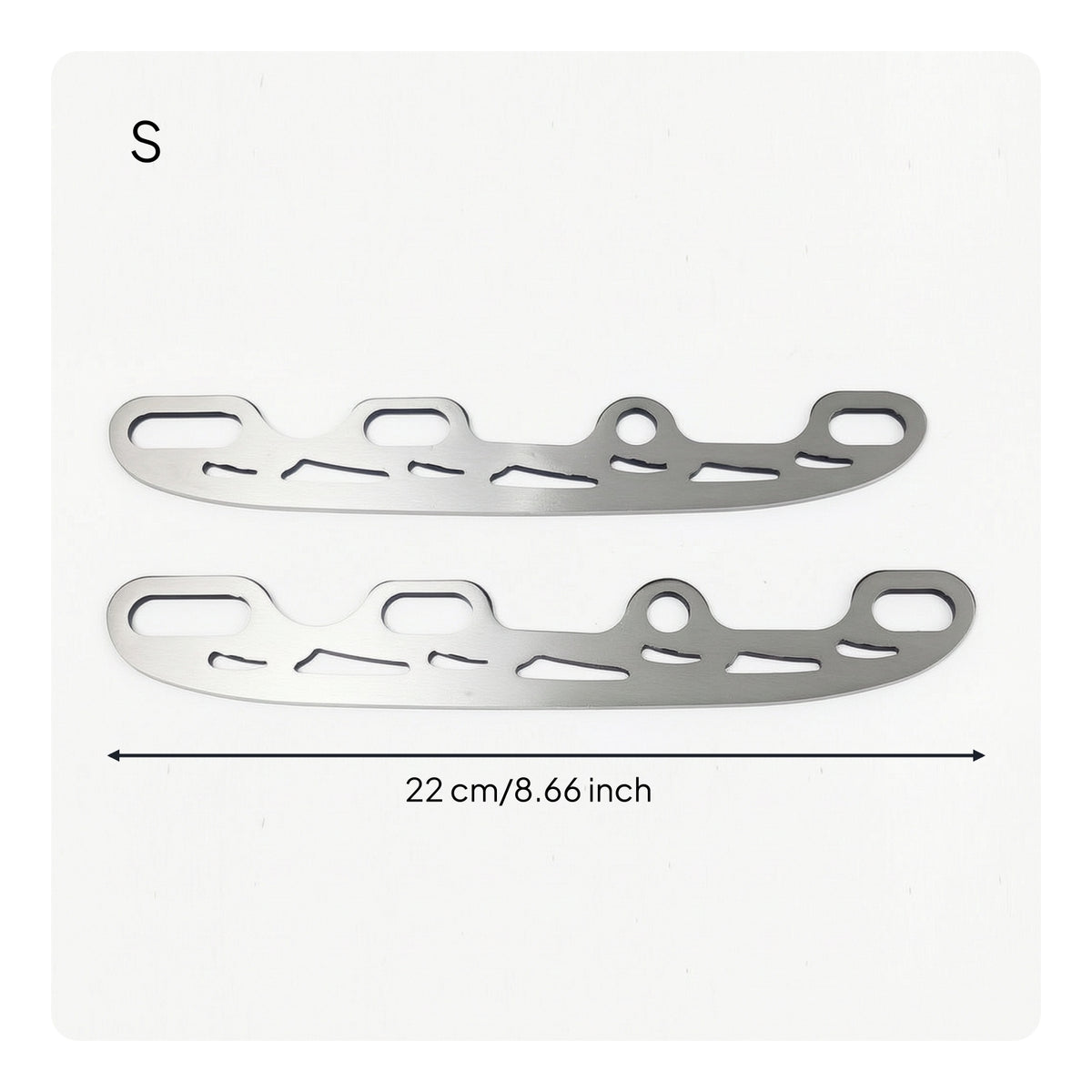 2 Pieces Long-Lasting Skate Blades with Edge Plugs Recreational Ice Skate Blades Lightweight Stable for DIY Enthusiasts
