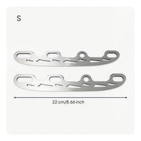 2 Pieces Long-Lasting Skate Blades with Edge Plugs Recreational Ice Skate Blades Lightweight Stable for DIY Enthusiasts