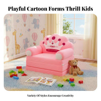 Cute Cartoon Designs creatureShaped Flipflip Sofa Foldable Design Convertible Foam Lounger Soft and Comfortable children's Furniture Ultra-Soft Material for Toddlers, Preschoolers, Parents, Playroom, Nursery, Rest Time, Reading Nook