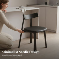 Upholstered Side Chair Modern Minimalist Design Upholstered Wood Frame Side Chair Light Luxury Design Soft Padded