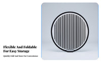 Built-in Handle Round Reflective Inspection Board Compact Foldable Damage Inspection Board