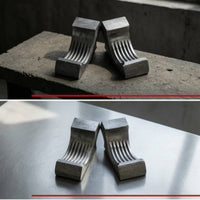 Threaded Locking Nut Jaw with Machined Grooves Metal Wheel Balancer Locking Nut Jaw for Mechanics, Tire Shop