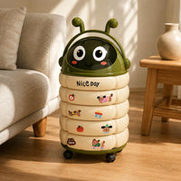 Trash Can Tall Design Sliding Lid Trash Can Removable Inner Buckets
