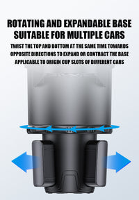 SB-2099 Multifunctional Car Cup Holder with Lock, ABS, for Center Console