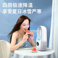 跨境无叶喷雾风扇家用台式塔扇空调扇冷风扇补水制冷桌面USB风扇