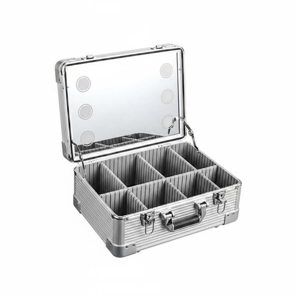 Professional Makeup Expert Case Adjustable Brightness LED Makeup Case Two Trays for Wedding