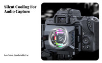 Easy Installation Semiconductor Camera Cooler Low Noise Operation Semiconductor Camera Cooler Lightweight for Footage Graphers