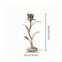 Wrought Iron Tree Branch Candelabra Rustic Branch Candle Holder Shabby Chic Taper Candle Holder Tabletop for Brides, Dining Table, Wedding