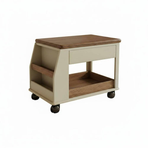 3-Tier foldable Utility cart Easy Mobility Mobile End Table for Living Room