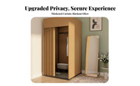 Easy Assembly Portable Fitting Room Spacious Interior Mobile Changing Booth Stable Structure Foldable Dressing Cubicle Large Space for Boutique Owners, Event Planners, Clothing Stores, Shopping Malls, Temporary Shops, Trade Display S