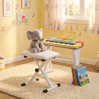 Folding Keyboard Stool Foldable Keyboard Stool with Padded Seat Foldable for Music Studio, Stage