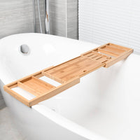 Extendable Bathtub Tray Non-Slip Bathtub Reading Tray Spa Experience Household Accessory