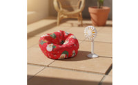Scene Prop Miniature Beanbag and Fan Set 1:12 Scale Furniture Set for Collectors, Hobbyists, Miniature Scene