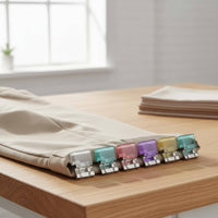 24 Pieces Metal Clothes Clip Compact Clothespin Reusable for Hems