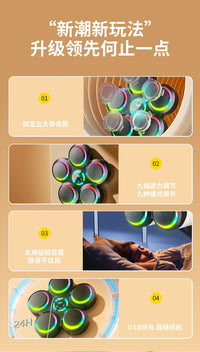 新款花瓣拳击靶高颜值室内拳击机智能大权器材家用亲子拳击墙靶