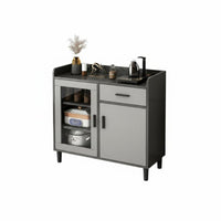 Dining Room Storage Cabinet with Drawers Multifunctional Buffet Cabinet Sturdy Construction Sideboard Adjustable Shelves Removable Divider Suitable for Homeowners Entryway