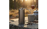 Manual Coffee Curved Metal Handle Hand Crank Coffee Wooden Knob Kitchen Gadget