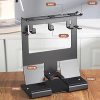 choxila Modern Iron Coffee Bar Organizer Rack for Accessories